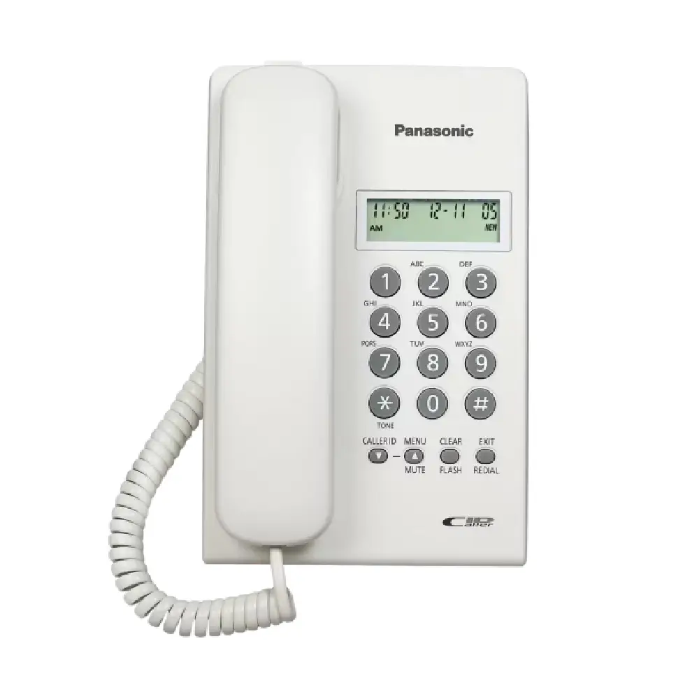 Panasonic Wired Telephone Set with Display (KX-TSC60SX) White view 2